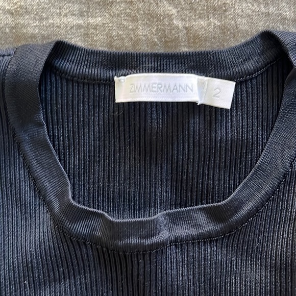 Zimmermann Ribbed Shirt size 2 - Picture 2 of 2